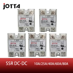 SSR -80DD DC control DC SSR white shell Single phase Solid state relay 80A input 3-32V DC output 5~60V DC