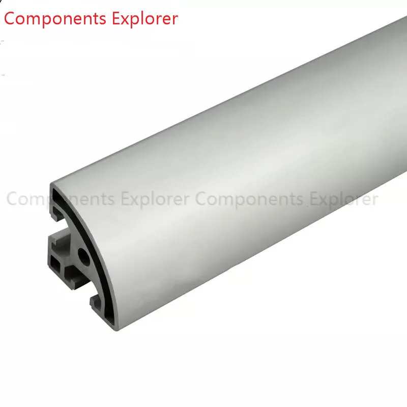 Arbitrary Cutting 1000mm 4040 Arc Aluminum Extrusion Profile,Silvery Color.