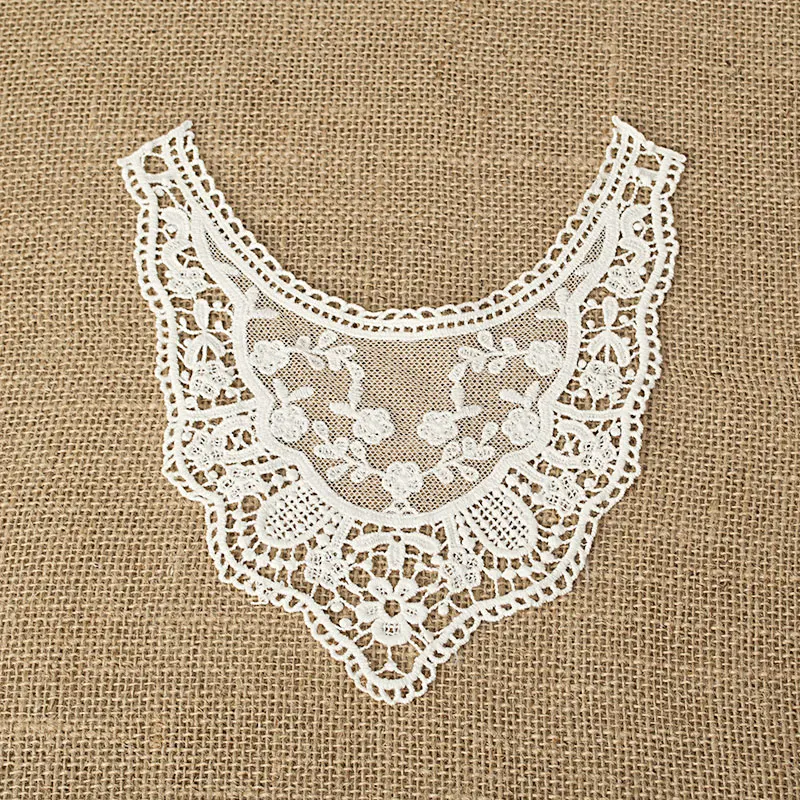 Hot sale high-quality cotton false collar DIY craft materials white кружевной воротник africa lace fabric high quality 2024