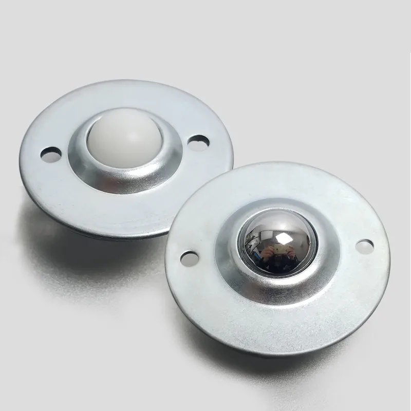 

5Pcs Dia 1'' CY-25B B Type UFO Flying Saucer Type Nylon Ball Metal Transfer Bearing Unit Conveyor Roller Wheels