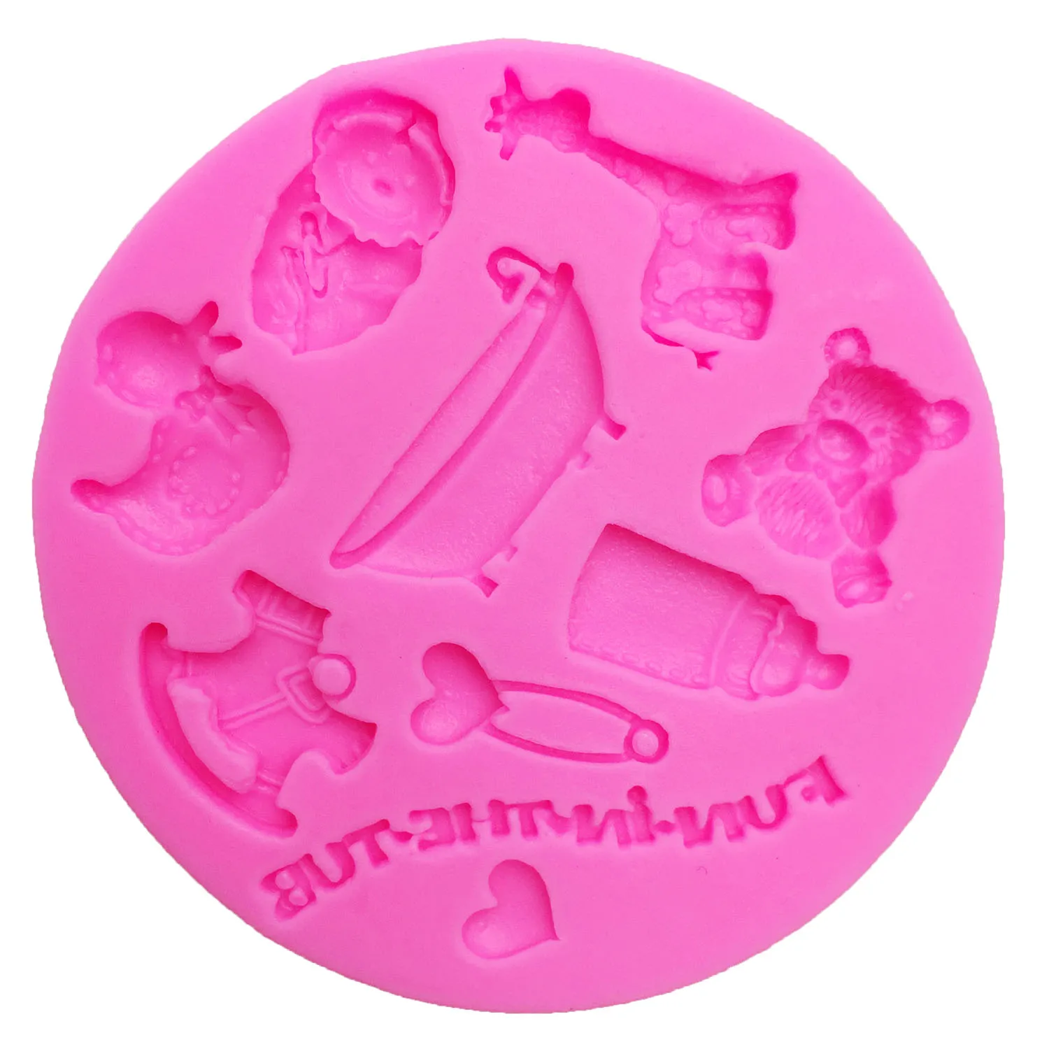 M0543 Baby Trojan/ giraffe/Bear/duck/Love cake decorating tools moule silicone chocolate mold silicone cake mold