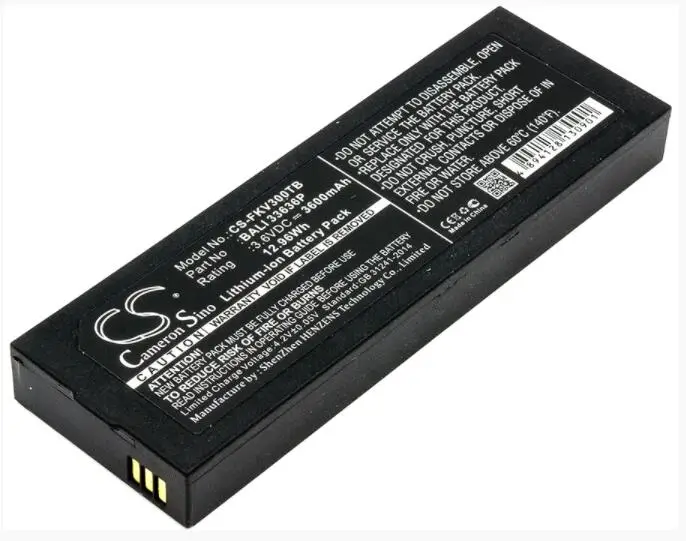 Cameron Sino 3600mAh battery for FANVISION K-IVT-300-GD-B BALI 33636P K-ABC-30P-KT-B DVB-T Battery