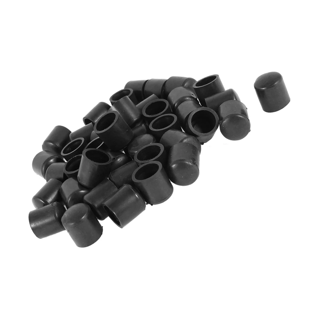 Embouts de tube en caoutchouc noir, insert de tube rond, meubles, jambe, bouchon, protecteur, offre spéciale, 10mm, 40 pièces