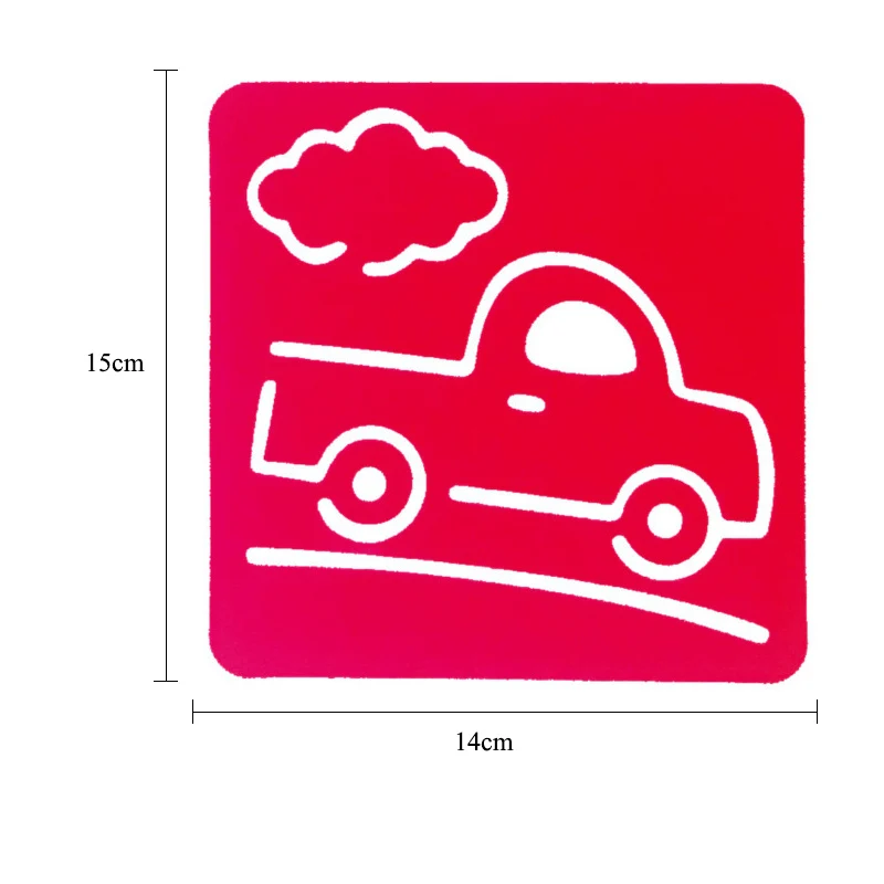 HOT SALE 6Pcs Children Transport Shaped Plastic Painting Drawing Template Stencil Kids Toy Gift