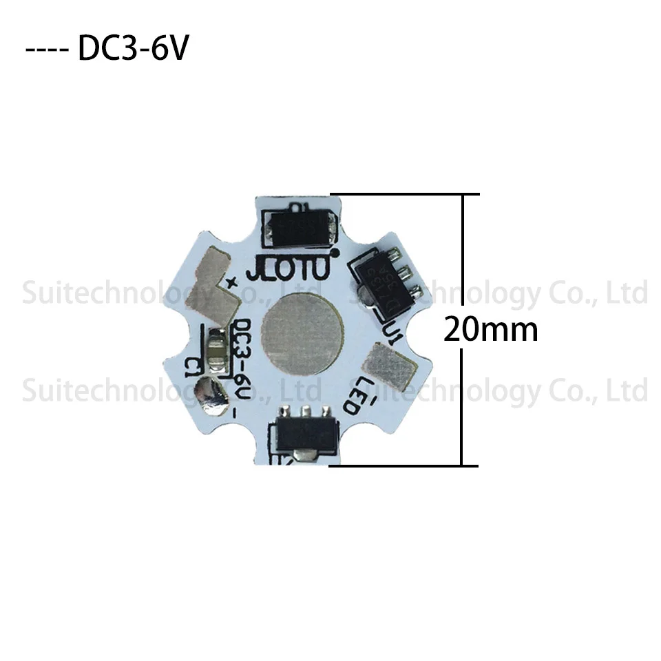 High Power 1W 3W Constant Current Driver LED Aluminum Base Plate DC3-5V DC6-12V DC12-24V PCB Board Heat Sink Cooling Heatsink