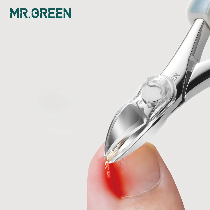 MR.GREEN – coupe-ongles professionnel en acier inoxydable, outil de manucure, pince épaisse, ciseaux pour orteils, cuticules incarnées