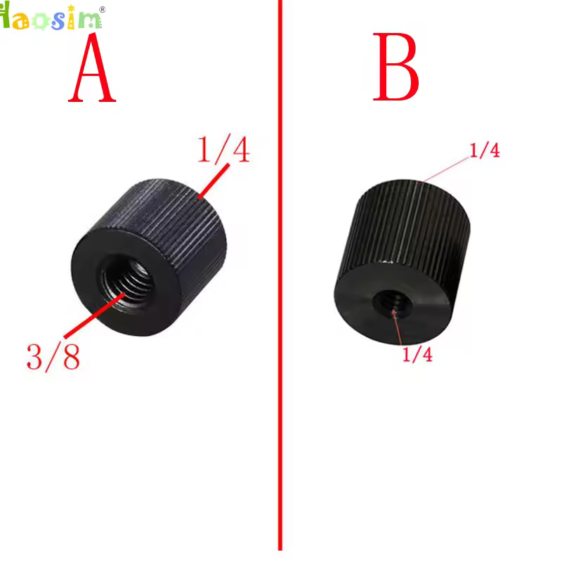 Металлический кронштейн для штатива с резьбой 1/4 Female на 1/4 Female или 1/4 Female на 3/8 Female для фотокамер, зеркальных фотоаппаратов и фотостудий.