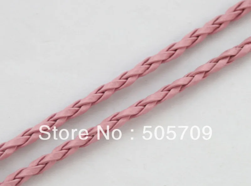 20 Meters of pink artifical leather cord 3mm #22952