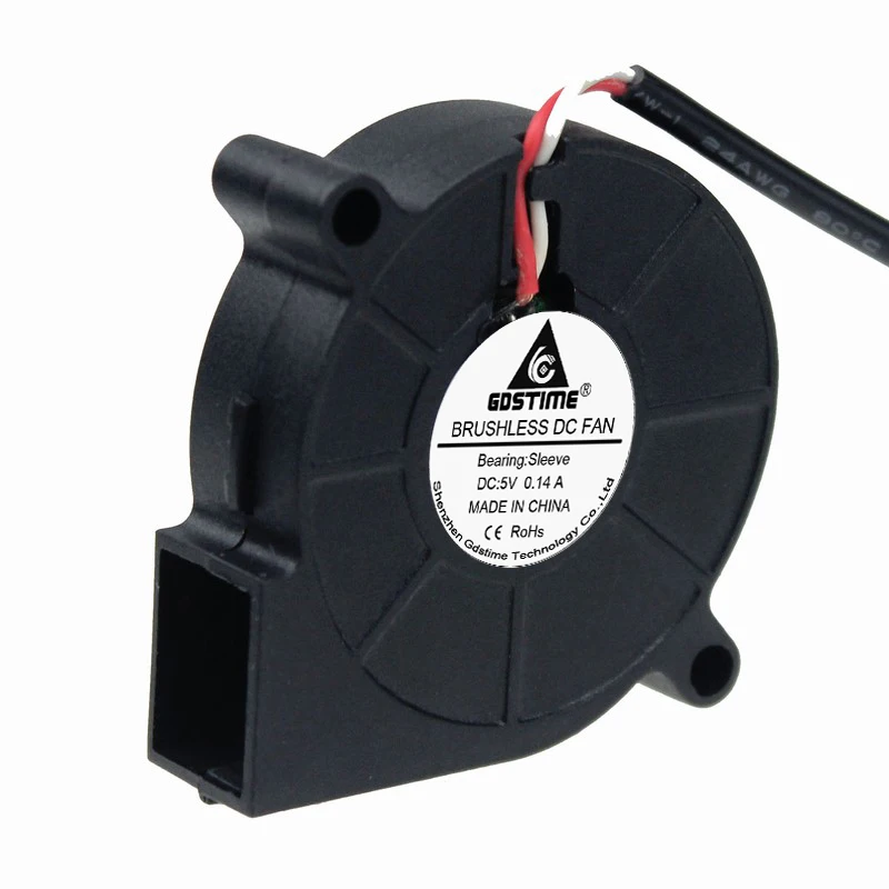 10 cái/lốc Gdstime Nhỏ 5015 50 MM X 15 MM DC 5 V USB Máy Tính Quạt Làm Mát Quạt Tản Nhiệt