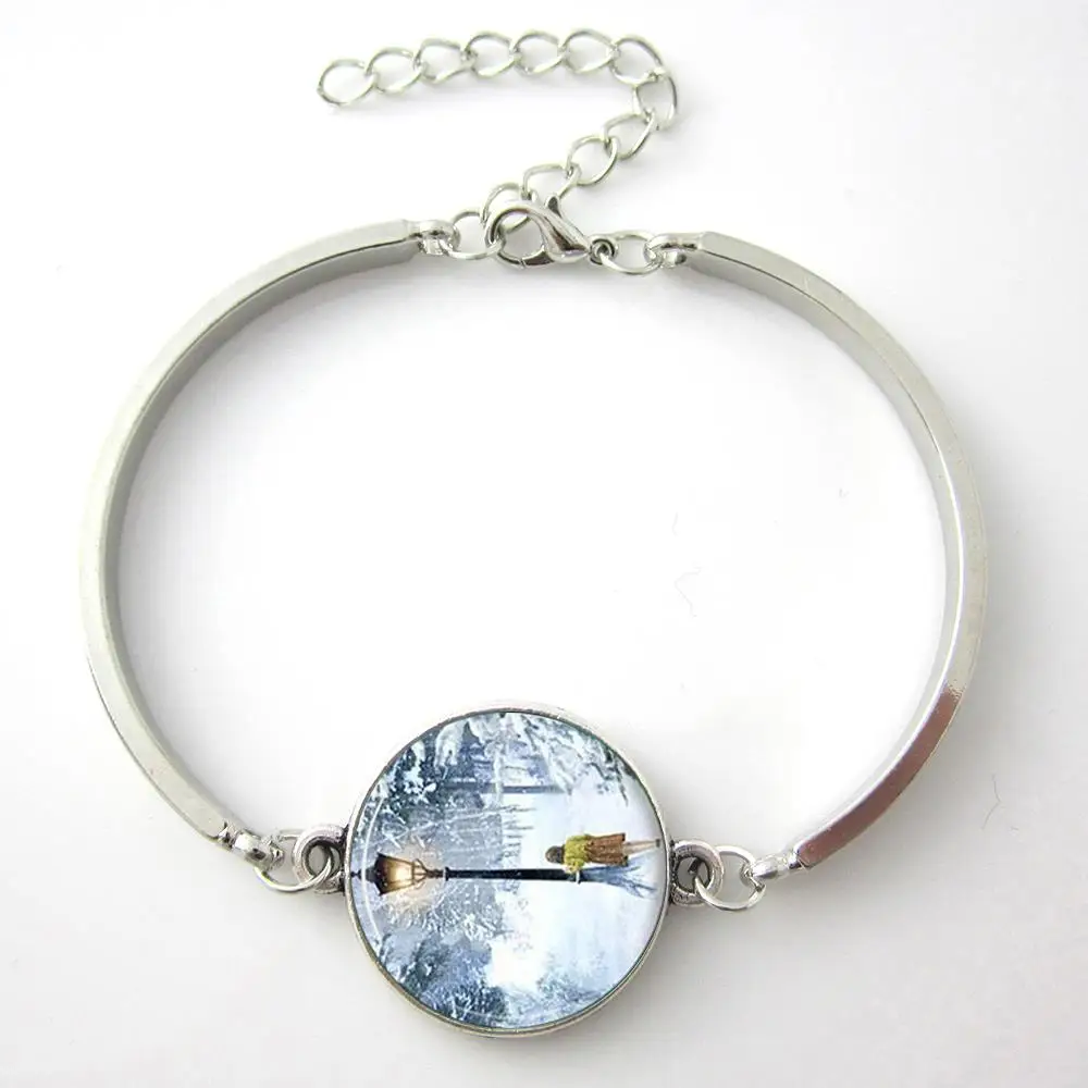 TAFREE Narnia Bracelet The Lion The Witch And The Wardrobe Bracelets Bangles Lucy And Lamp-Post Charm Bangles Gifts Jewelry D281
