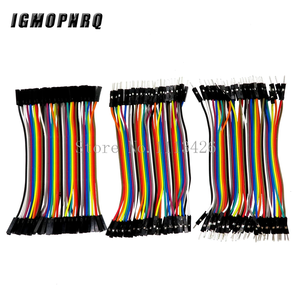 Dupont line 120pcs 10cm male to male + male to female and female to female jumper wire Dupont cable for diy kit