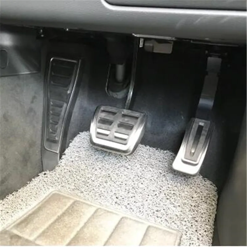 RHD No Drilling AT For Audi A4 A5 S4 B9 8W 2017-2019 Car Fuel Gas Brake Pedal Pad Plate Cover Replace Right Hand Drive