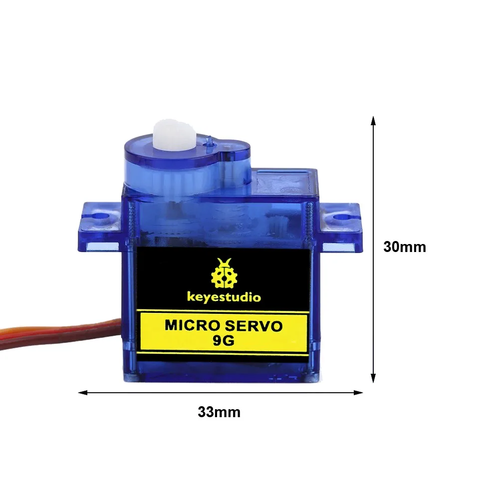 3 PCS Keyestudio MINI SG90 9G  90 Degrees Servo Motor  Blue with PH2.54 Connector  For Arduino Robot