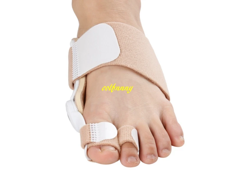 300pcs/lot Wholesale Two Holes Bunion Hallux Valgus Orthopedic Aid Toe Separator Big Thumb Bunion Splint Straightener Corrector