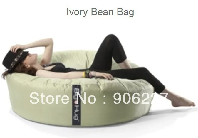 

The original!! ISLAND design Ivory beanbag chair, outdoor round bean bag cushion, sleep relax chair - free shipping