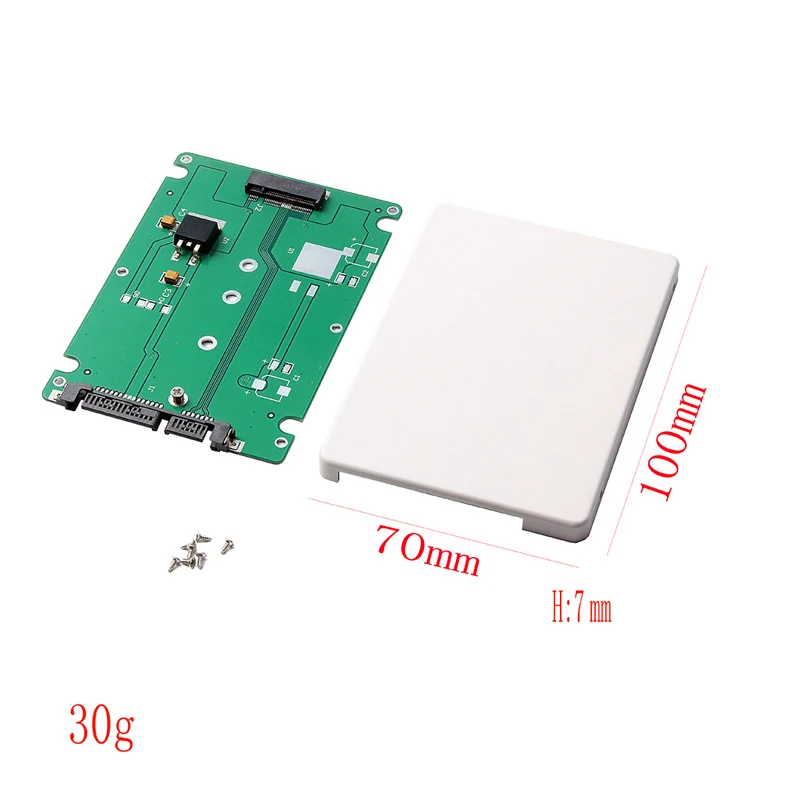 新しいエンクロージャーm.2ngff ssdから2.5 "sataアダプターカード,厚さ7mm,ngff m2 ssdエンクロージャーボックス