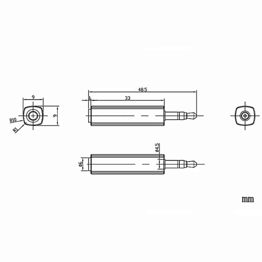 FENGRU หูฟังความต้านทานปลั๊กตัวนำ 30/80/120 OHM การตัดเสียงรบกวนแจ็ค 3.5 มม.สำหรับเครื่องเล่น HIFI เพลง Plug