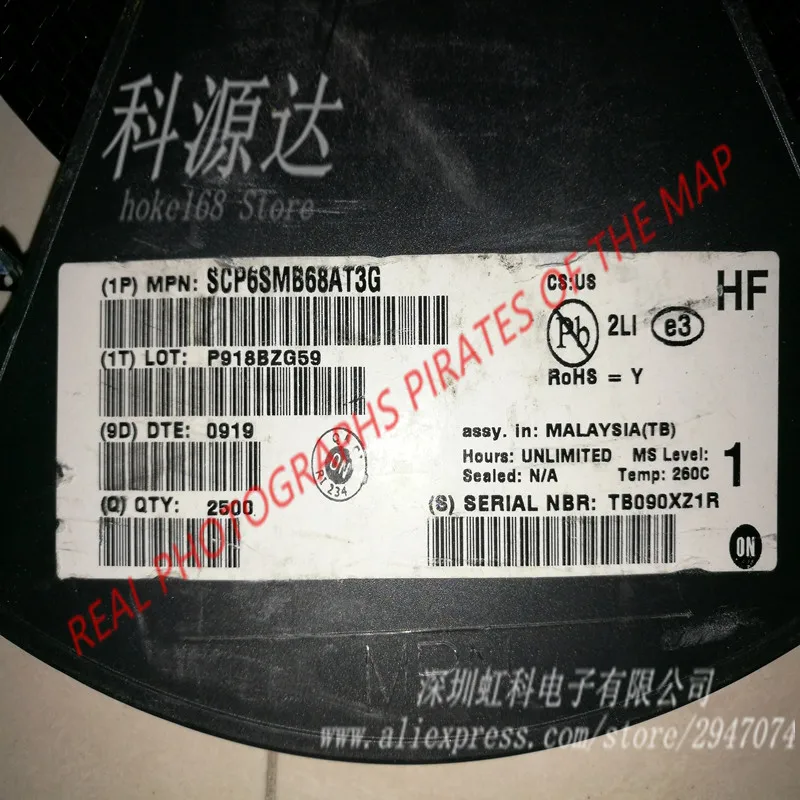 10 ชิ้น SCP6SMB68AT3G SMB 68A SMD ต้นฉบับในสต็อก