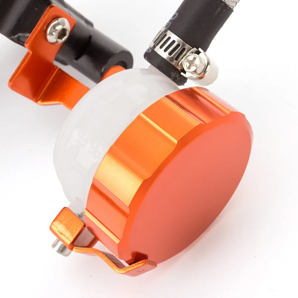 Orange Adjustable Universal Motorcycle Hydraulic Clutch Brake Pump Master Cylinder Set For 7/8\'\' Handlebar 125cc - 400cc Racing