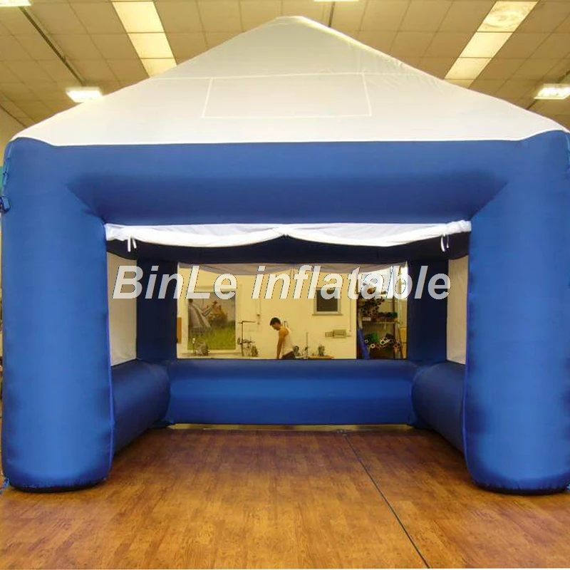 Commercial use blue outdoor events tent house square inflatable tent for advertising