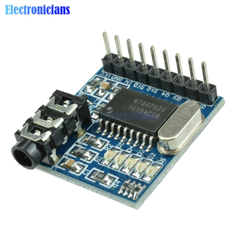 MT8870 DTMF Audio Voice Decoder Telephone Phone Speech Decoding Voice Board Module LED Indicators With Pins