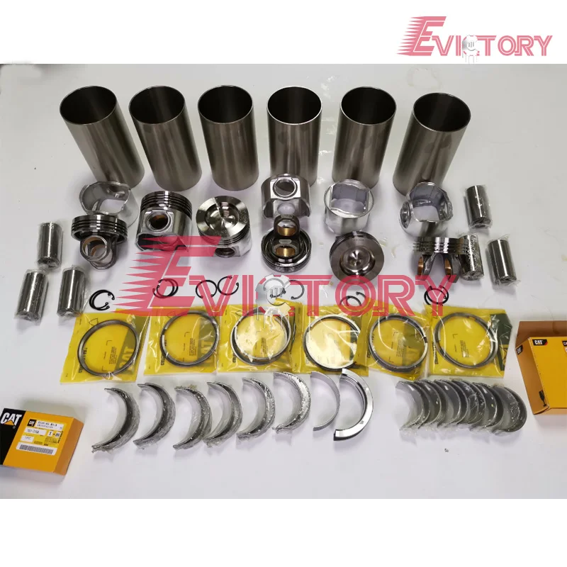 For Caterpillar D6M Engine rebuild kit 3116 3116T 3116DITA Split piston + ring cylinder liner gasket bearing kit