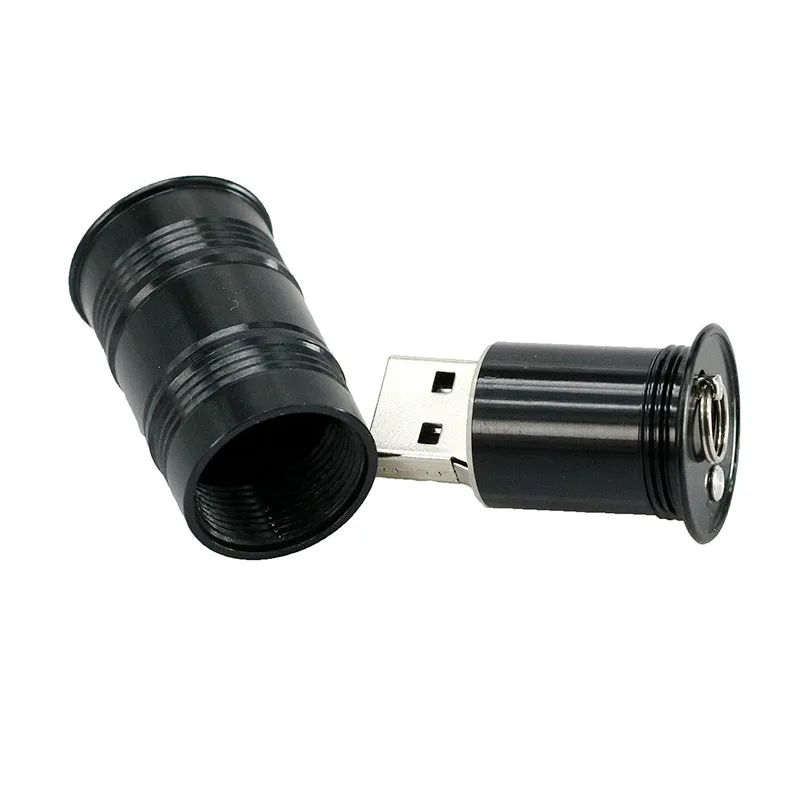 Mini barile di metallo Usb Flash Drive olio bottiglia di benzina tamburo modello Pen Drive Memory Stick Storage Pendrive 4G 8G 16GB 32GB Usb 2.0
