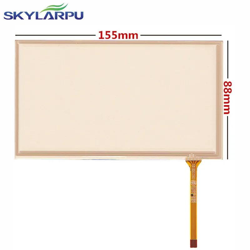 

skylarpu New 6.2" inch 155*88mm 4 wire Resistive Touch Screen for 155mm*88mm GPS Touch screen digitizer panel Repair replacement