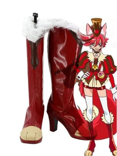 KiraKira Pretty Cure A La Mode Cure Chocolat Kenjou AkiraCosplay Boots Shoes Costume Accessories Halloween Party Boot for Women