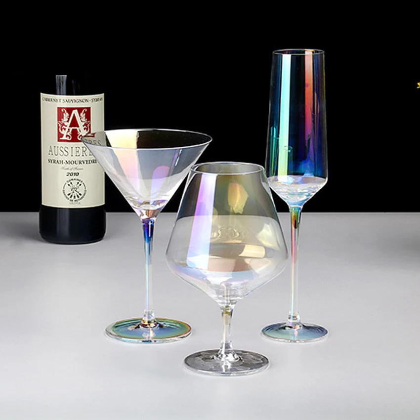 

Lead Free Crystal Handmade Rainbow Cup, Cocktail Glasses, Wine Glass, Champagne Glasses, Wedding Glasses, Home Decoration