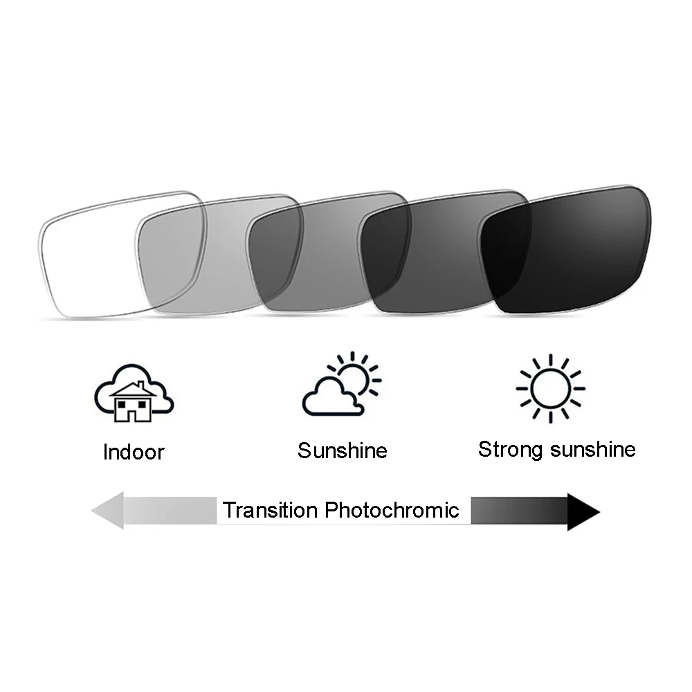 Transition Photochromic Bifocal Reading Glasses Optical Hyperopia Metal Frame UV400 Sunglasses