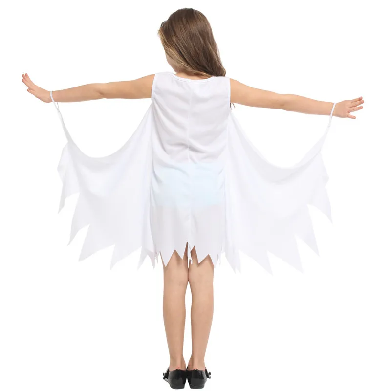 Dziecięcy strój na Halloween, Diabełek, Straszny kostium dla dziewczynek, Diabeł, Biały duch, Cosplay, Karnawał, Purim, Przedstawienie teatralne, Bal maskowy, Sukienka na imprezę.