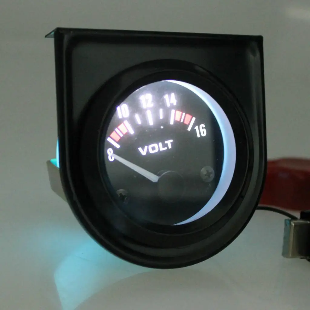 52mm 12V Digital Analog Electric Oil Pressure Volt Voltage Gauge Indicator Voltmeter Tachometer Detector for Car Motorcycle