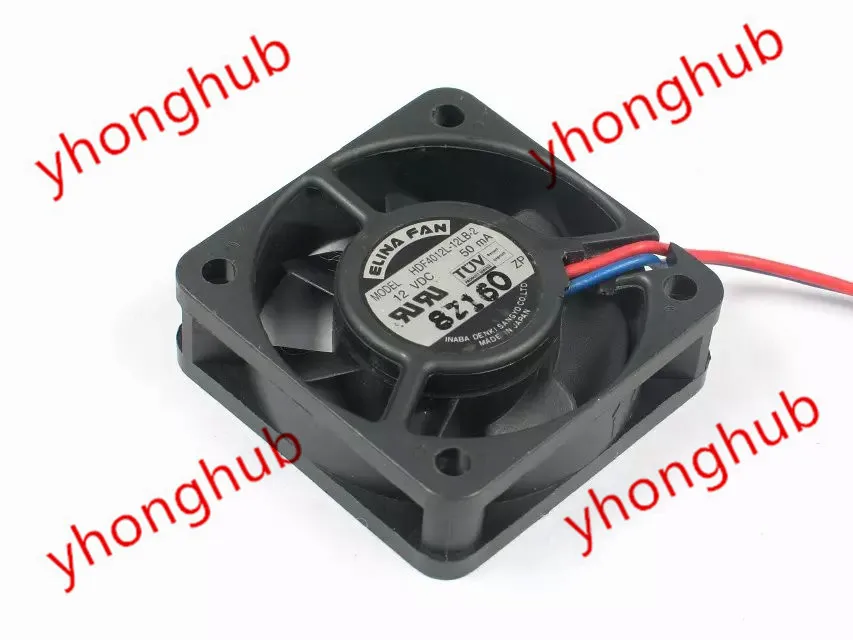 

FAN HDF4012L-12LB-2 DC 12V 50MA 2-ire 40x40x10mm Server Cooling Fan