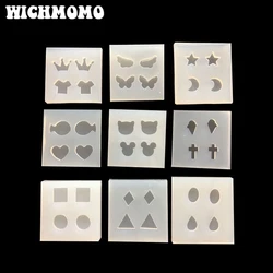 New 1PCS Crown Animal  Charms Pendant Craft DIY UV Resin Liquid Silicone Molds for Earring Necklace Decorations Making Jewelry