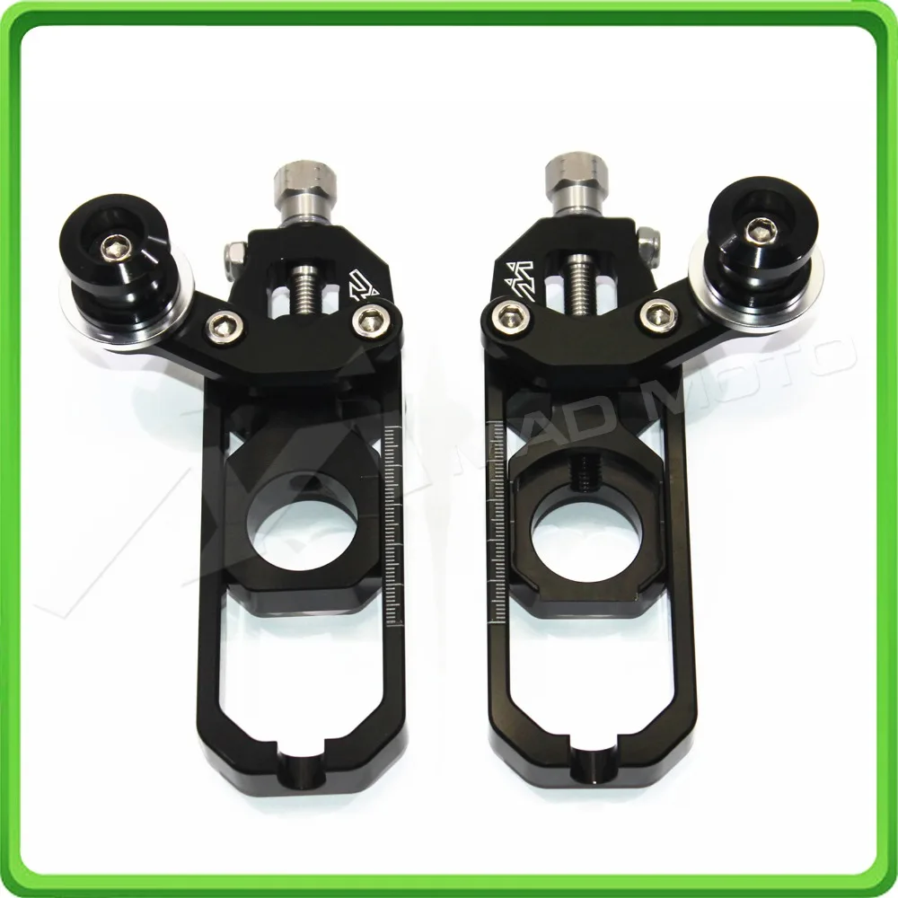 Motorcyclr Chain Tensioner Adjuster with spool fit for KASAWAKI NINJA ZX10R ZX-10R 2011 2012 2013 2014 2015 Black