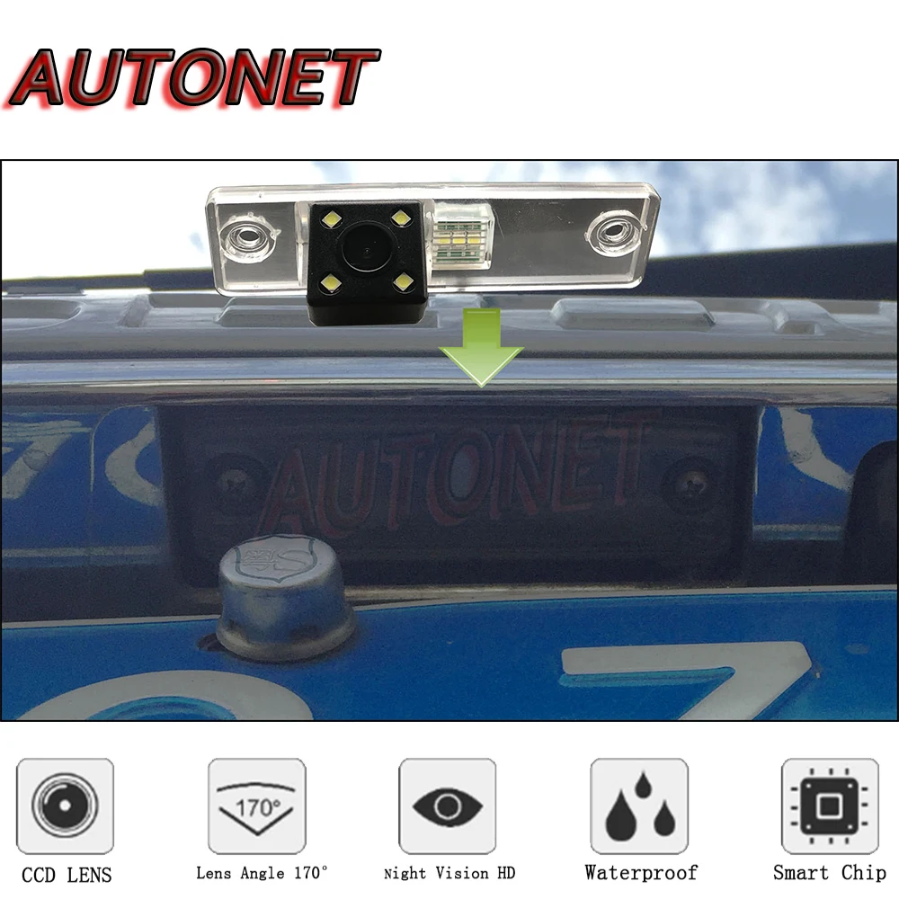 AUTONET HD Night Vision Backup Rear View camera For Toyota Fortuner 2010 2011 2012 2013 2014 CCD/license plate Camera