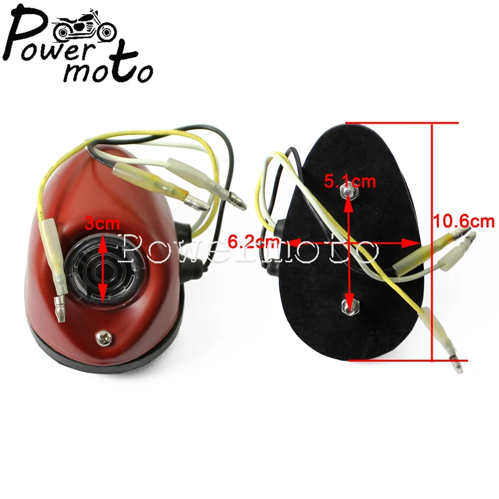 Motorcycle 12V Taillight Side Fender Light Brake Stop Lamp for Zündapp KS750 Wehrmacht BW40 M72 R12 R75 R51Ural Sidecar