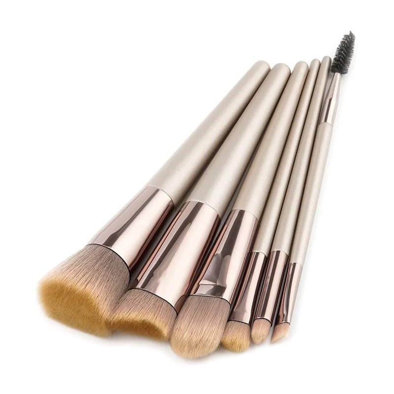 New 6 cái Trang Điểm Powder Brush Kwasten Đặt Mặt Đường Viền Nền Tảng Căn Hộ Đầu Che Khuyết Điểm Cọ Eye Eyeshadow Lông Mi Mỹ Phẩm