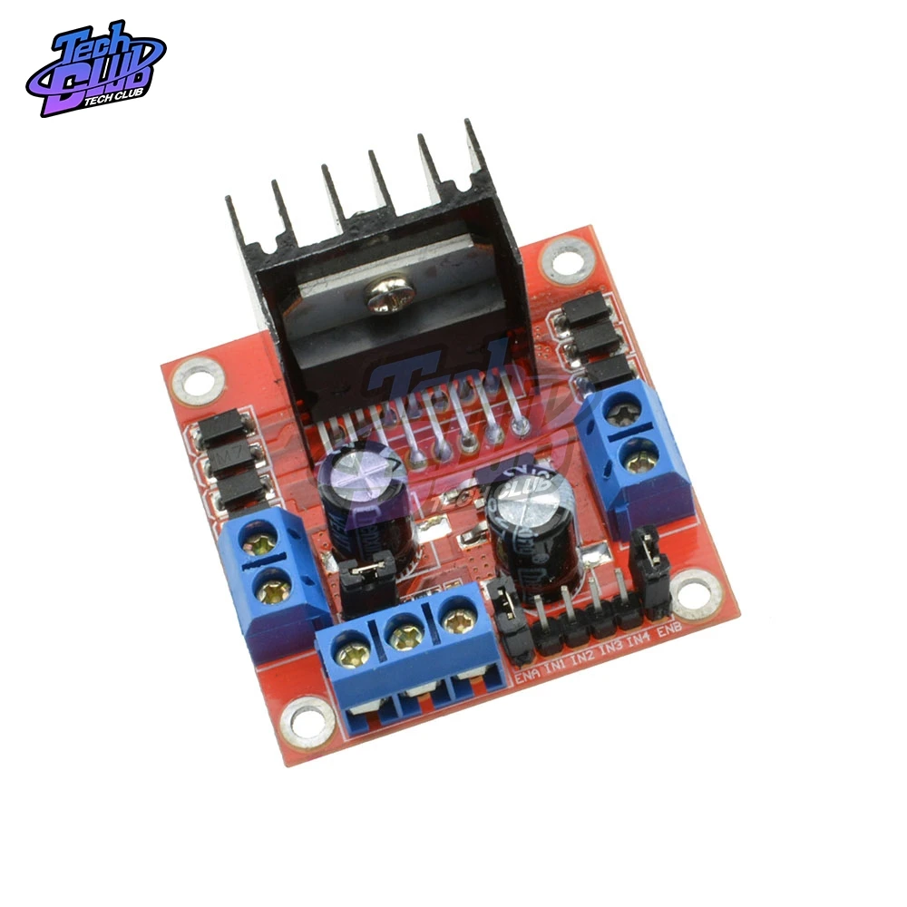 L298N Driver Board Module L298 Stepper DC Motor Car Robot Shield Expansion Development Board Plug-in Capacitor for Arduino