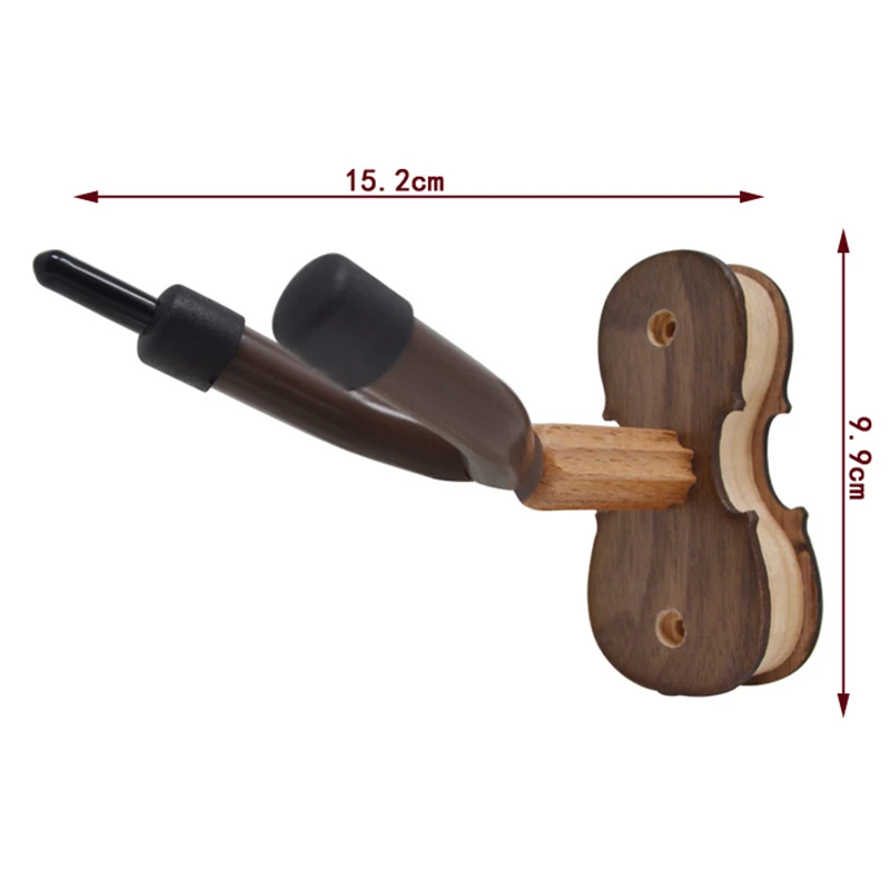 Wall Mount Violin Hanger Ukulele Hooks Rack Home Studio Display Stand Musical Instrument Accessories Fiddle Viola Durable Wood