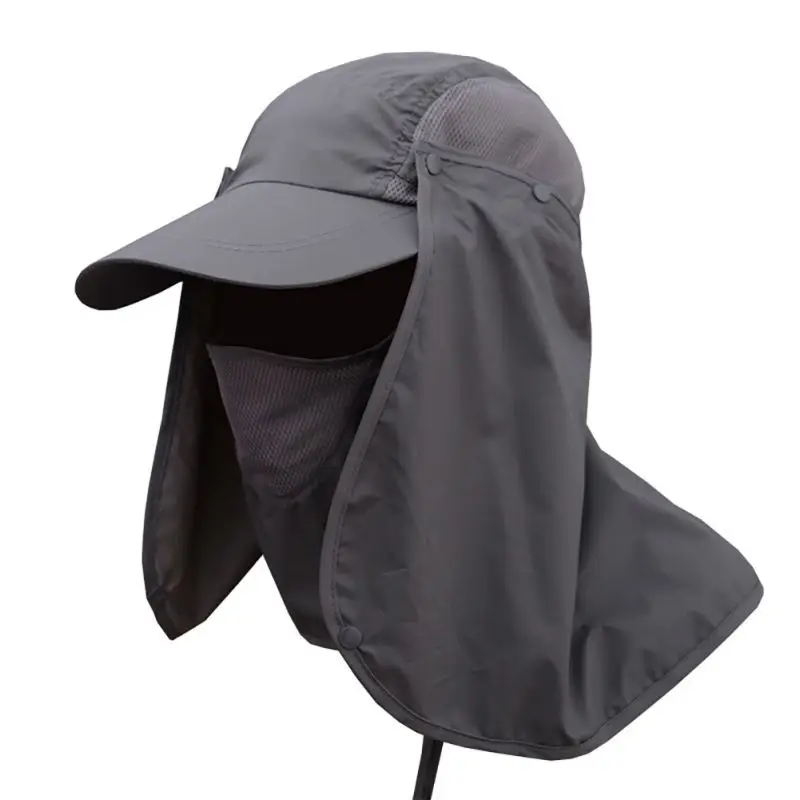 

Outdoor Sport Hiking Visor Hat UV Protection Face Neck Cover Fishing Sun Protcet Cap New Arrival