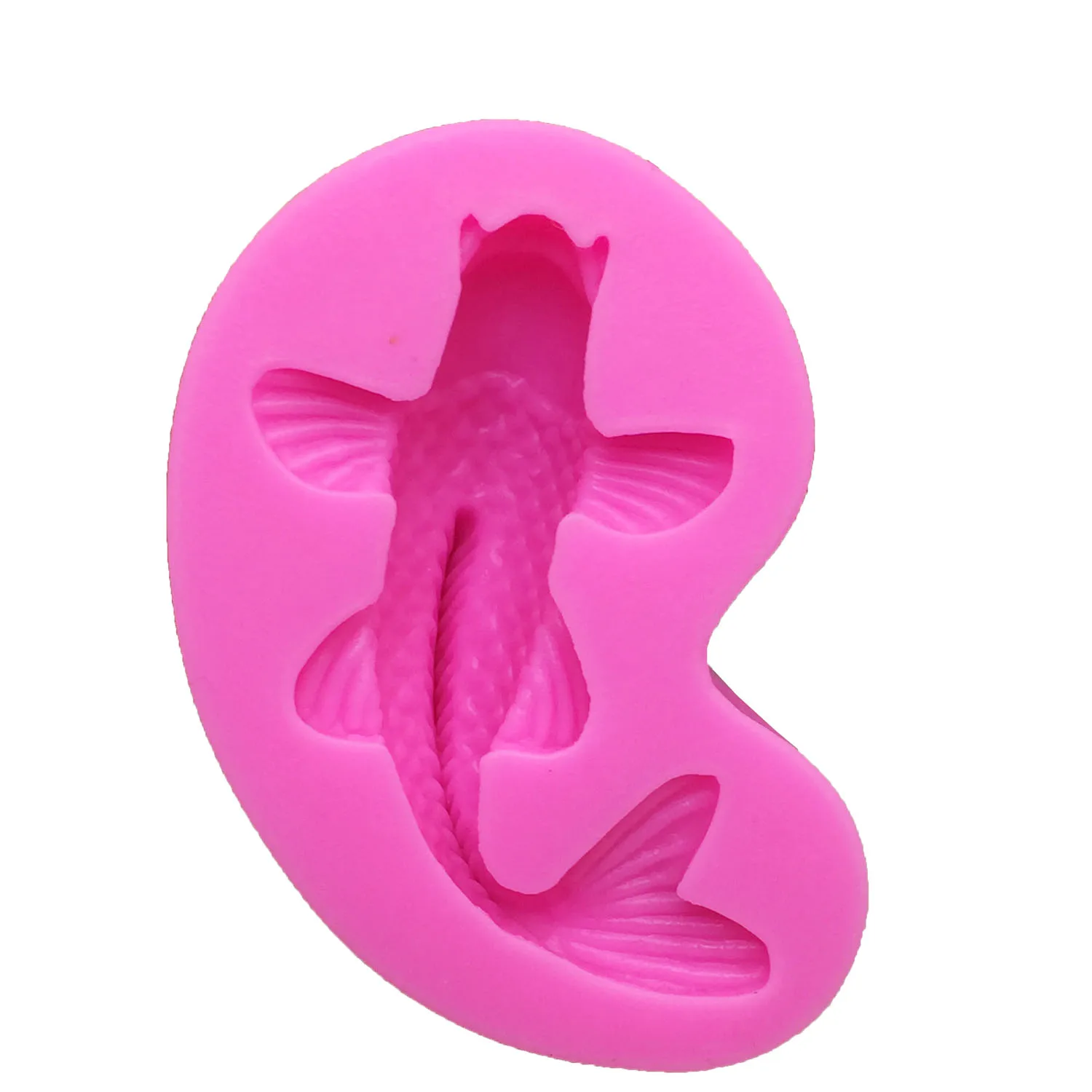 M0536 3D Fish Chocolate Molds Bakeware Silicone Cake Mould Fondant Decorating Bakeware Food Grade Silicone Mold Cake Tool