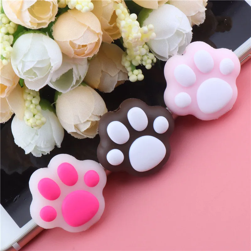 1Pcs Silicone Cat Paws Cable Protector Cute Anti-Break Cartoon Animal Model Cover Charging Cable Winder For iPhone Usb Cable