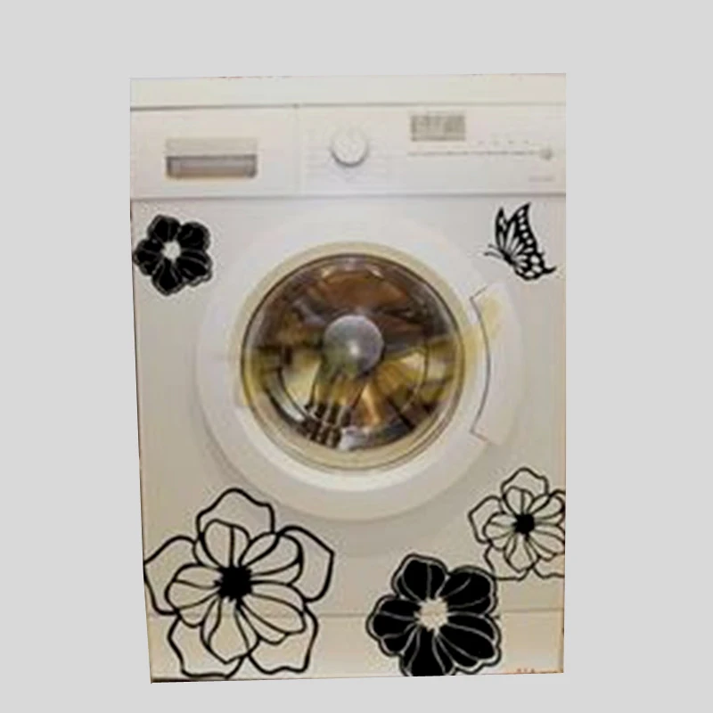 Magnolia Flowers Refrigerator Stickers  Decorative Home Decor Waterproof PVC Wall Sticker