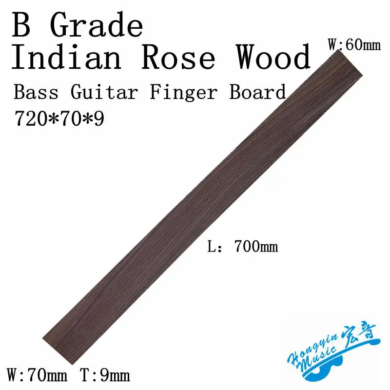 Guitar Accessories Indian Rosewood For Electric Bass Electric Guitar Fingerboard Guitarra Making Materials 720/700*88/70/60*9mm