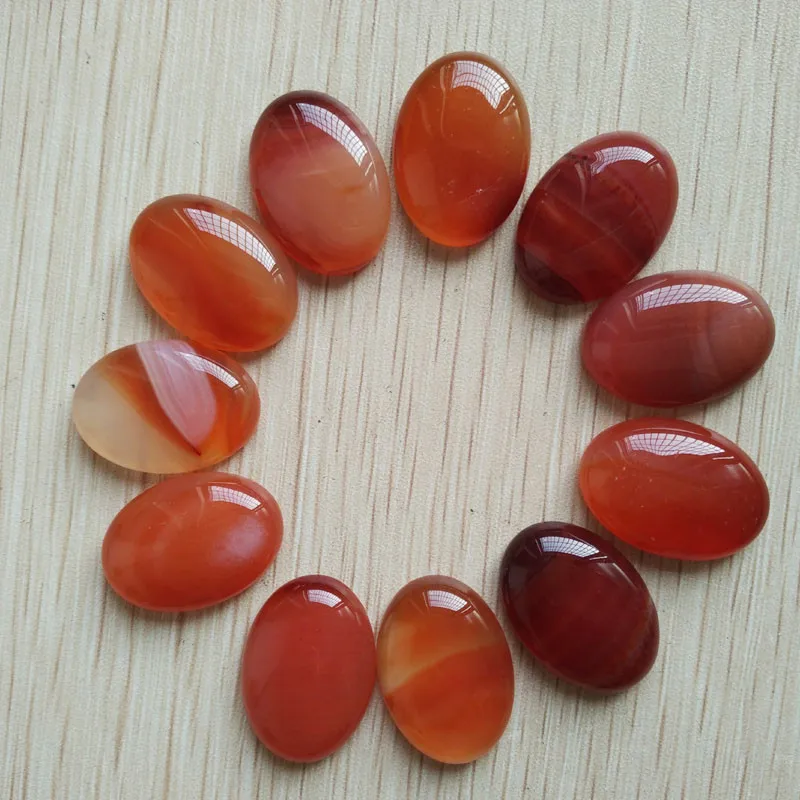 Wholesale 16pcs/lot 18x25mm assorted natural stone mixed Oval CAB CABOCHON red onyx Tiger eye stone teardrop beads free shipping