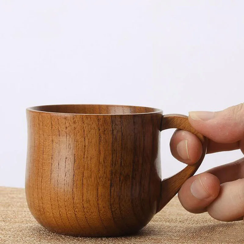 

50pcs/lot Chinese Style Natural Jujube Wooden Tea Cups Wooden Handgrip Cups Drinkware Kitchen Accessories 7.5*6.8cm ZA3937