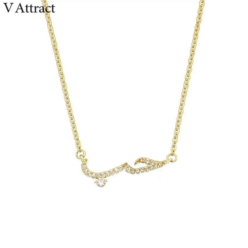 Arabic Love Necklace Statement Pendant Necklace Women Men Vintage Stainless Steel Jewelry Best Friend Gifts Collier Femme