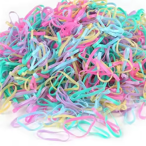 2018 New Random Mixed Child Baby Hair Holders Rubber Bands Elastics Girl's Tie Gum Hair Accessories about 500PCS - Image 7
